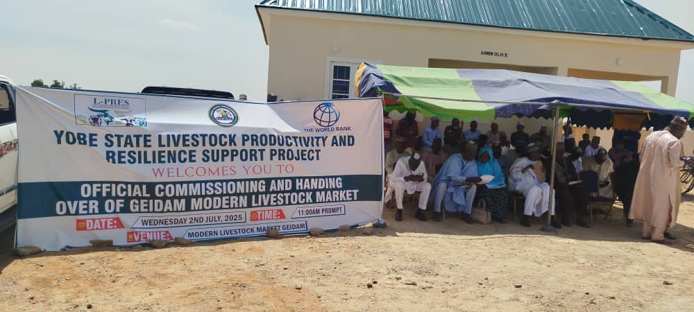 Yobe L-PRES Commissions, Hands Over Livestock Market To Geidam LGA