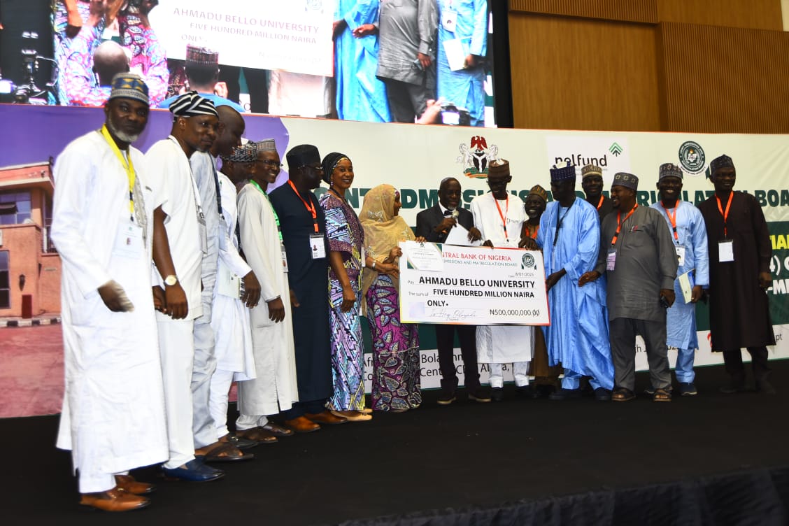 ABU Receives JAMB’s N500m Mega Award In Abuja