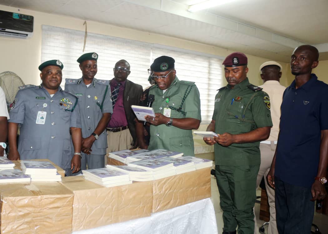 Comptroller  Oramalugo  Launches Second Edition  “Customs Administration In Nigeria” Book  At Seme Border