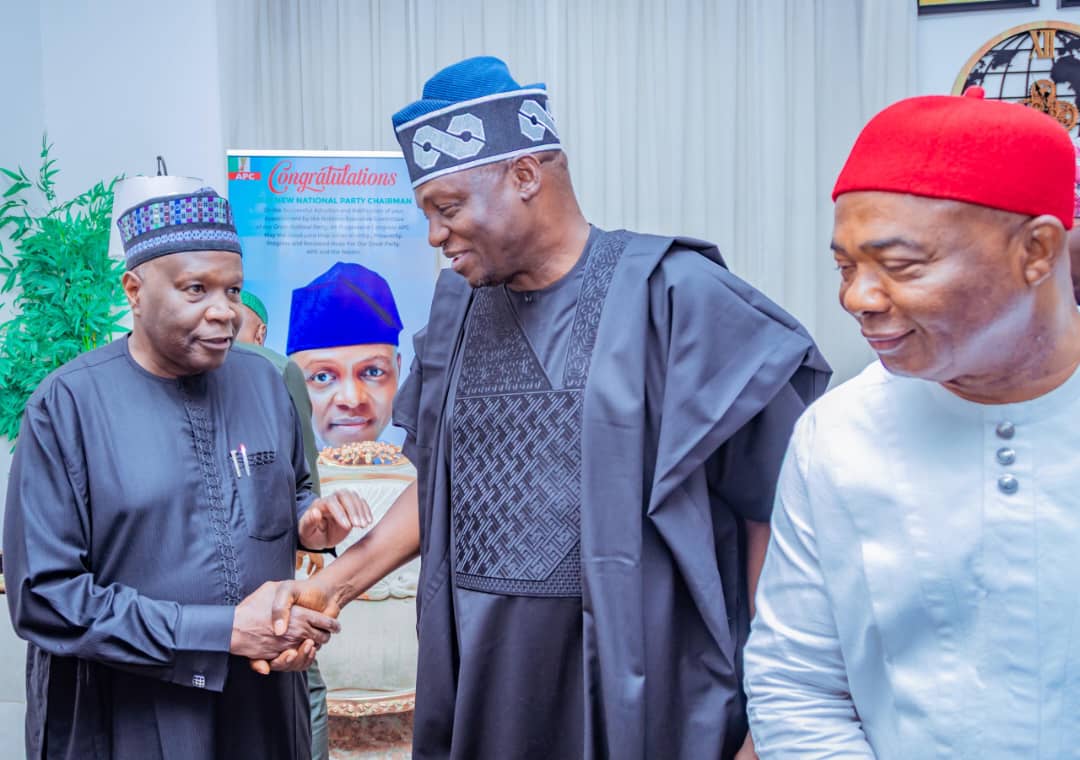 Inuwa Yahaya Joins Progressive Governors On Condolence Visits To APC National Chairman, Kogi Governor In Abuja