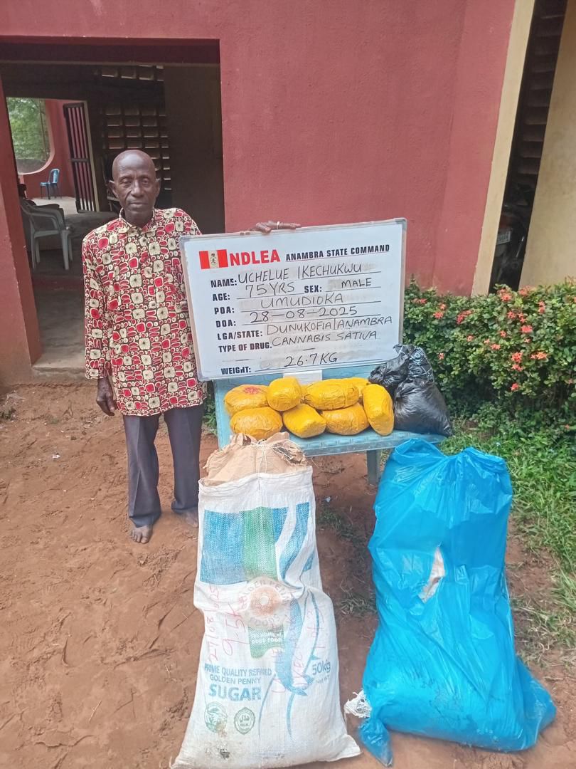 NDLEA Arrests 75-yr Old Grandpa, Intercepts 104,900 Tramadol Caps In Fuel Tanker