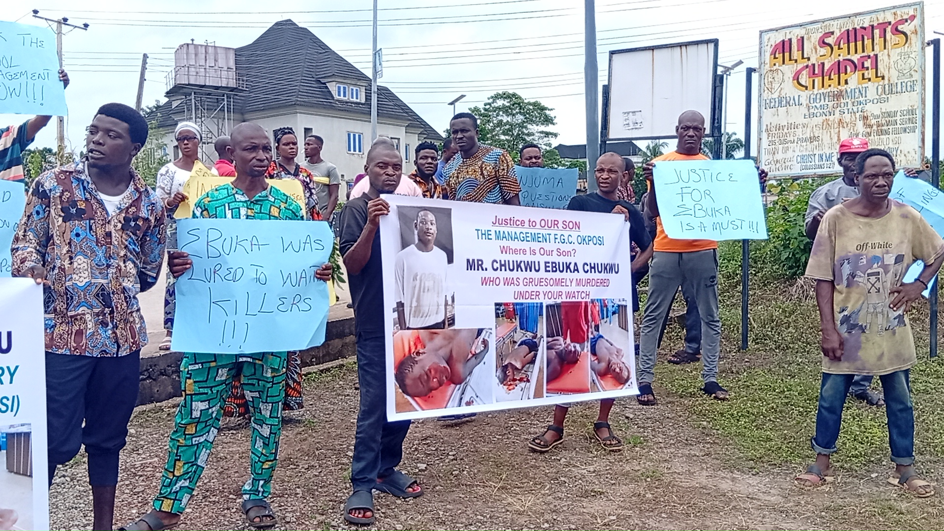 Protest Rocks FGC Okposi Over Student’s Death
