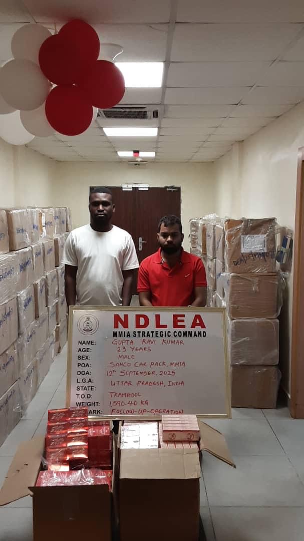Indian Bizman, 3 Others Arrested Over N3.9bn Tramadol Intercepted At Lagos Airport