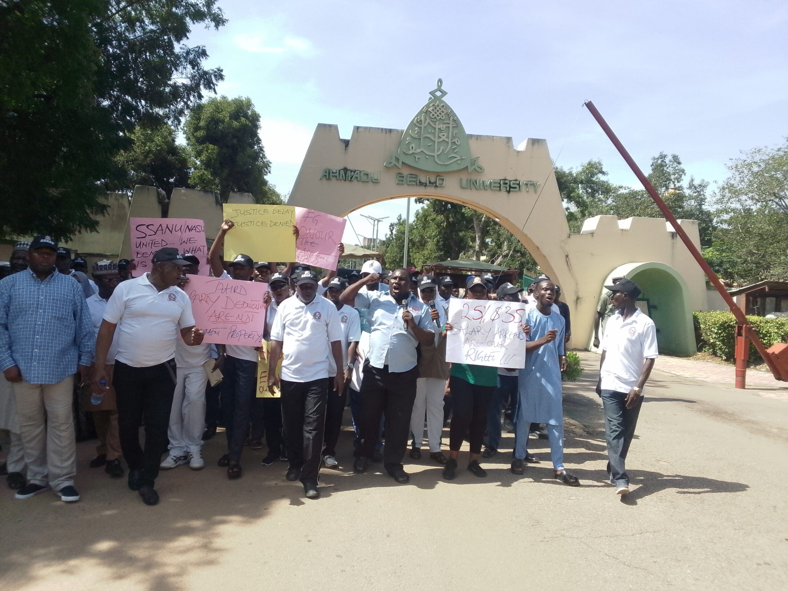 SSANU, NASU  Stage Protest At ABU Zaria Over Unmet Demands